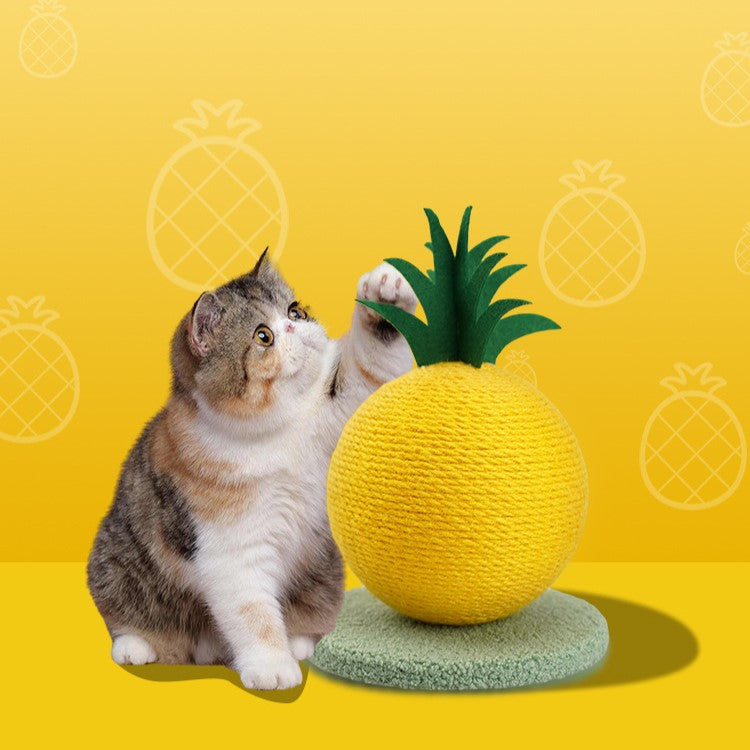 Sisal Fruit Cat Scratching Board with Climbing Frame