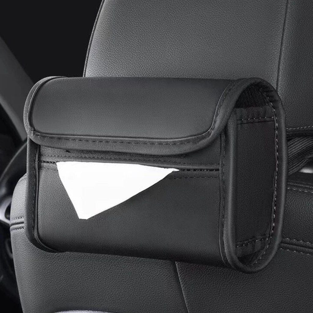 Luxury Leather Car Tissue Box Holder