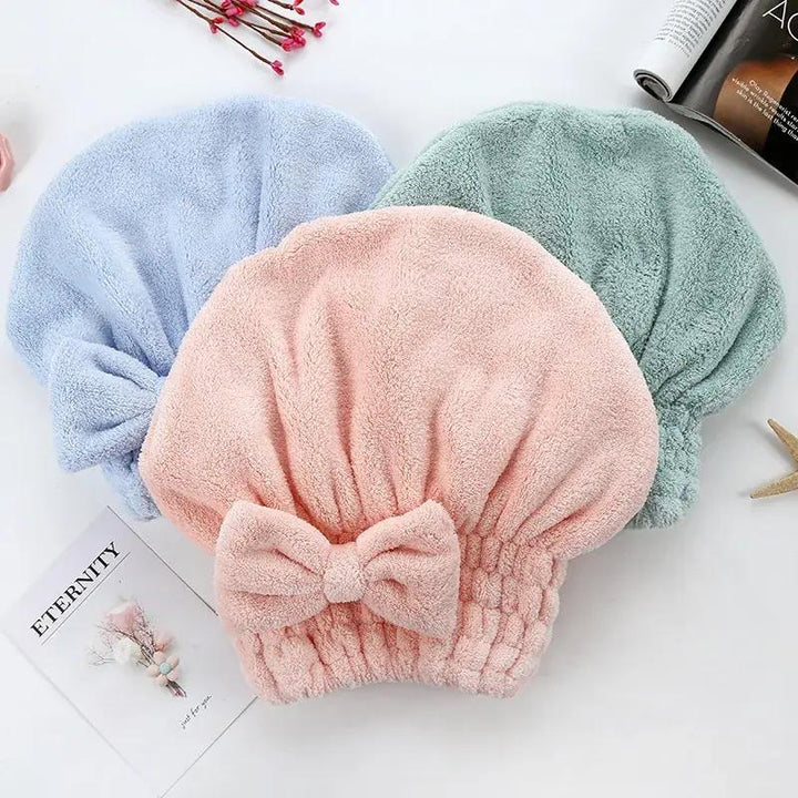 Bamboo Hair Towel Wrap - Microfiber Hair Drying Turban