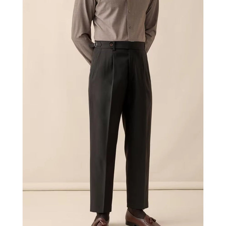 Men's Wool Blend Formal Ankle Pants