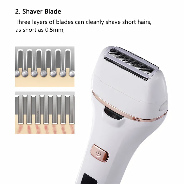 4-IN-1 Electric Lady Shaver and Foot Callus Remover