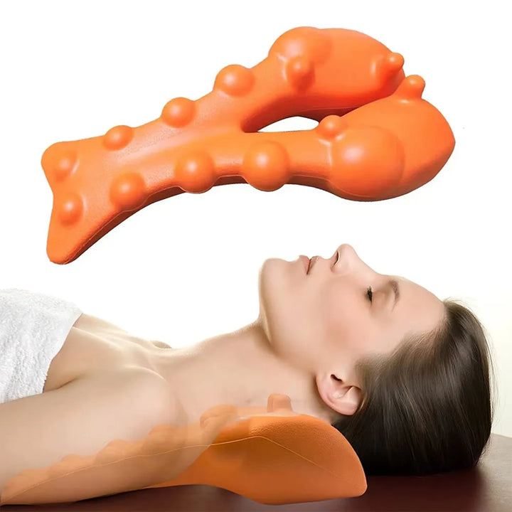 Cervical Traction Pillow: Neck Pain Relief & Shoulder Relaxer