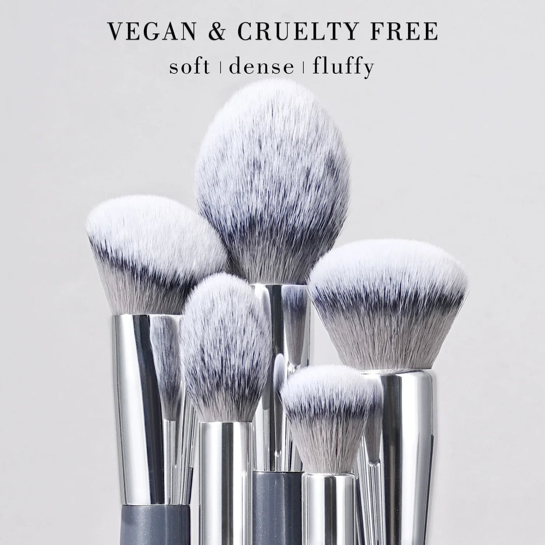 Professional Blue Makeup Brush Set