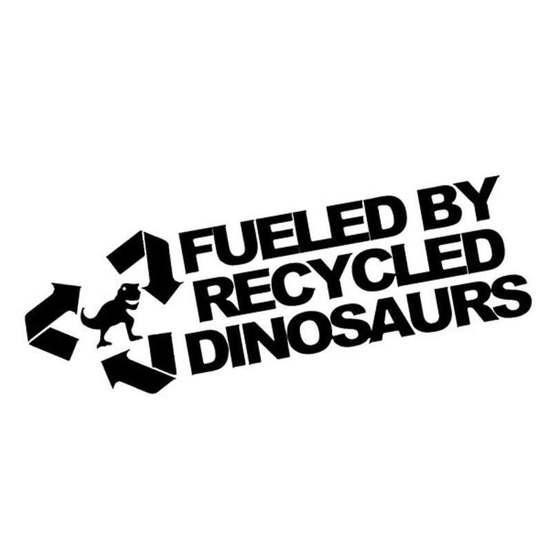 Recycled Dinosaurs - Eco-Inspired Vinyl Car Decal