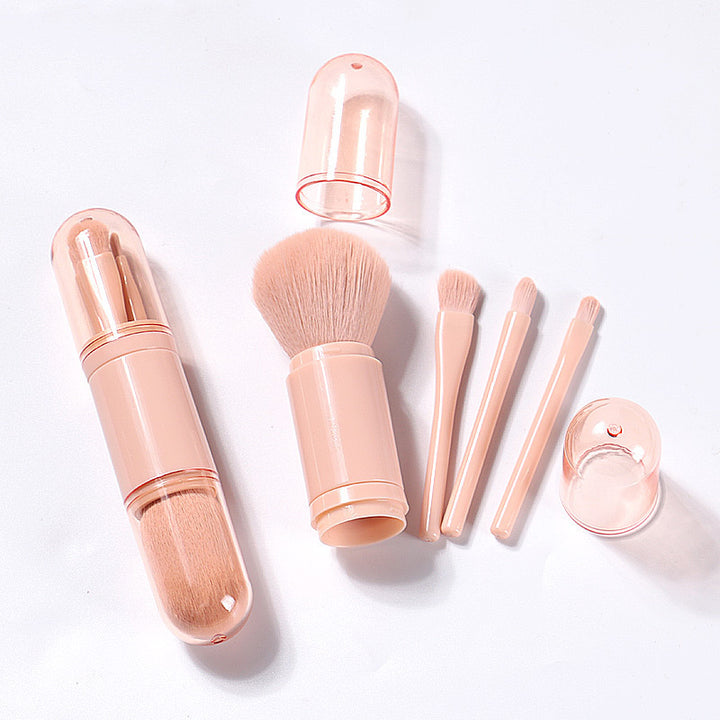 Telescopic 4 In 1 Portable Makeup Brushes Set