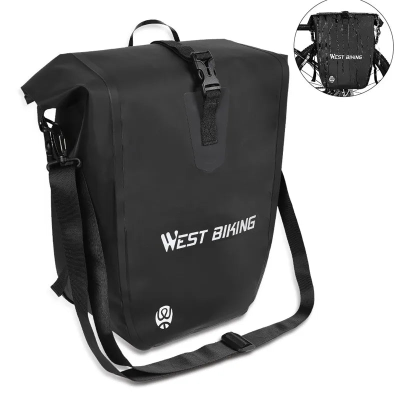 25L Waterproof Bike Pannier Bag for Cycling