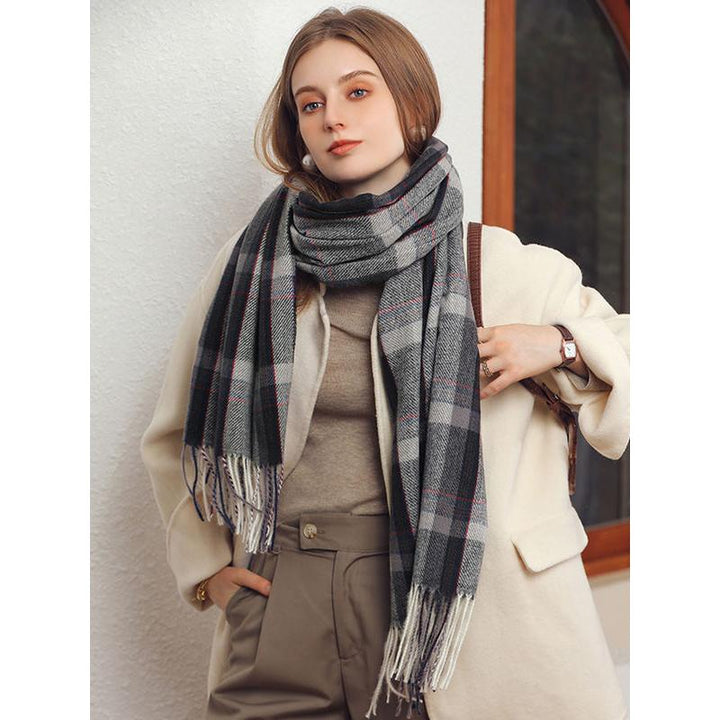 Winter Preppy Plaid Scarf