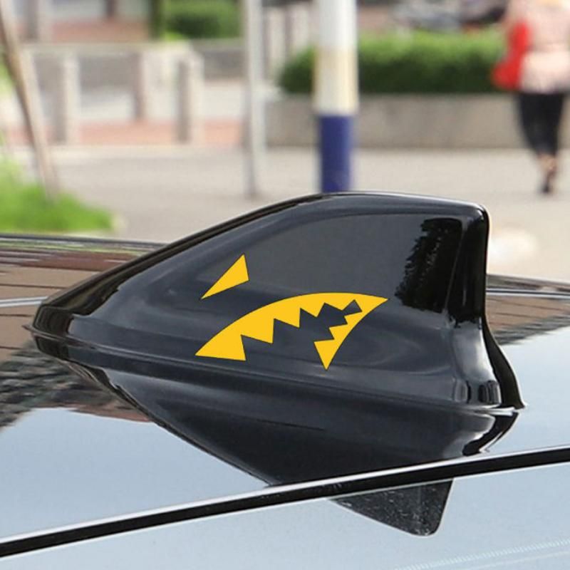 Reflective Shark Mouth & Fin Car Decal - Waterproof Vinyl Sticker