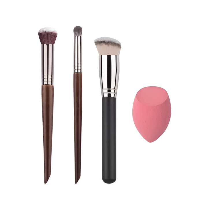 High-Quality Synthetic Hair Foundation & Concealer Makeup Brush Set