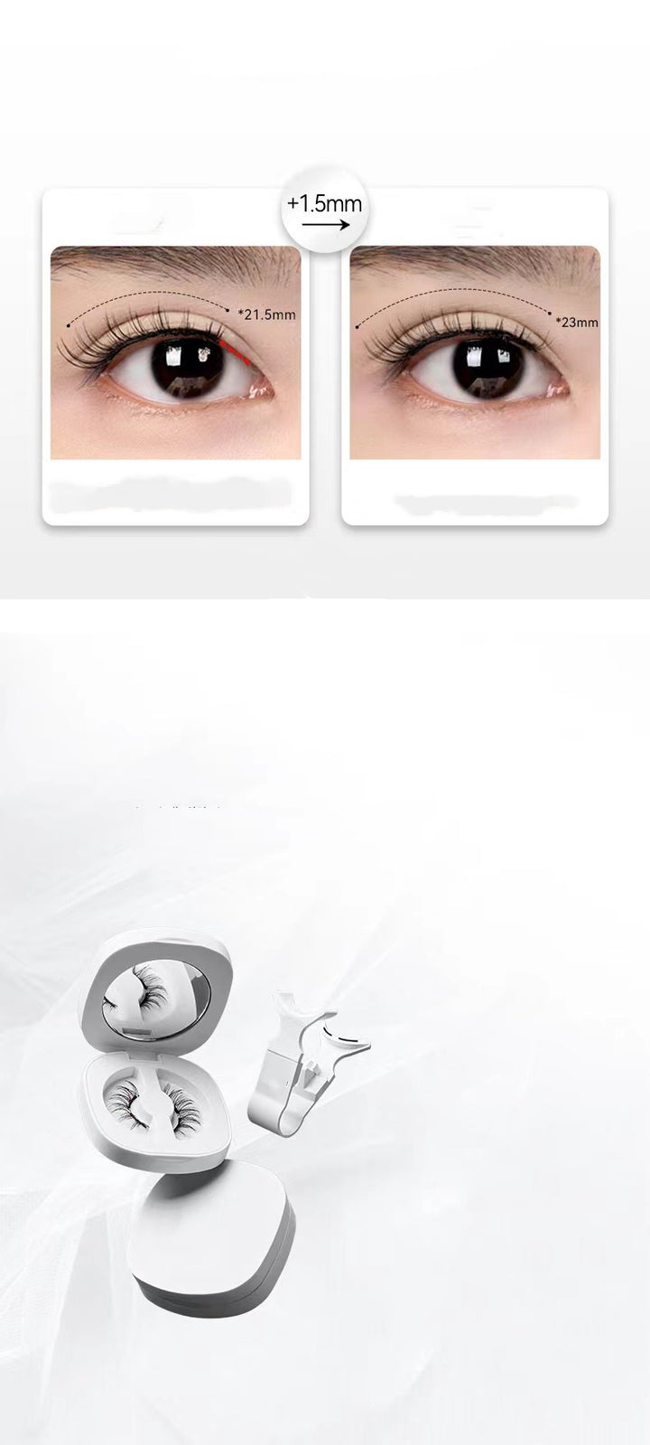 Widened Eyelash Soft Magnetic Suction