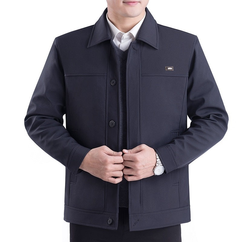 Middle-aged Men's Casual Jacket Autumn Outerwear Top