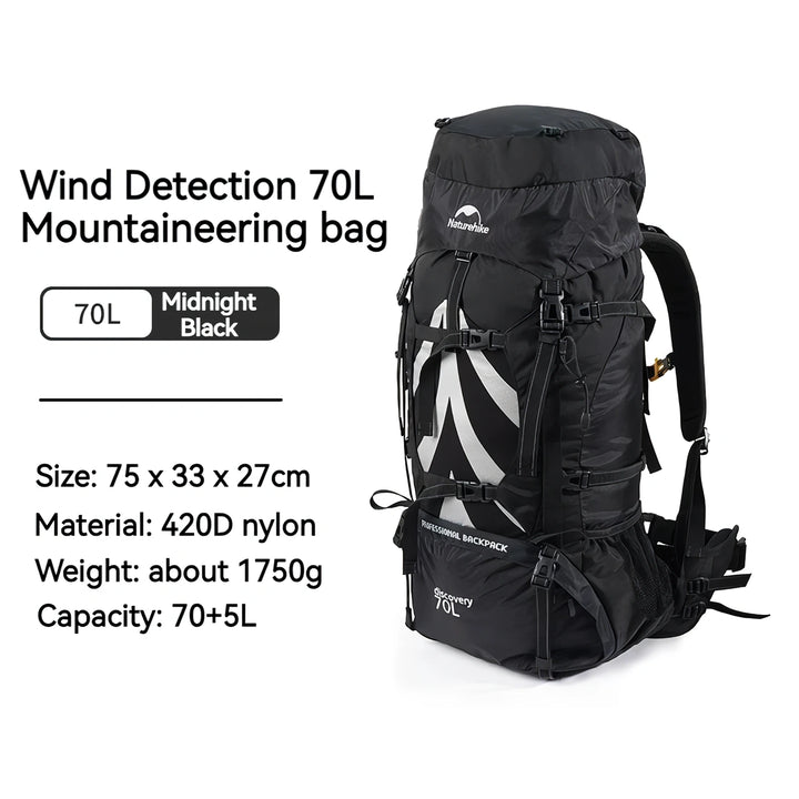 Ultra Durable 75L Trekking Backpack for Hiking and Camping