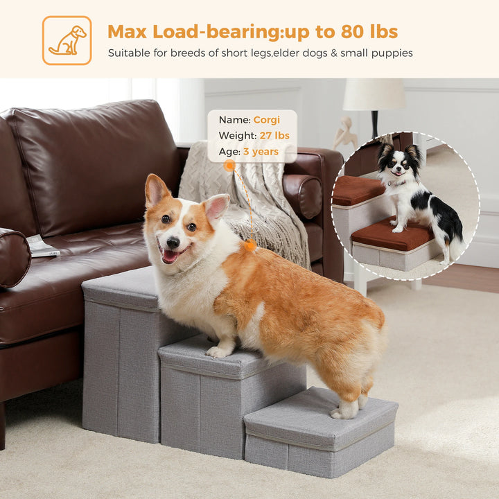 Foldable 2-in-1 Pet Stairs