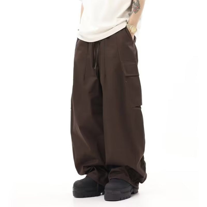 American Vintage Crumpled Multi-pocket Loose Cargo Pants