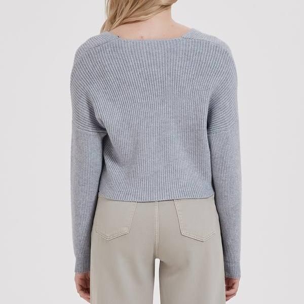 Cross V-neck Knitted Sweater