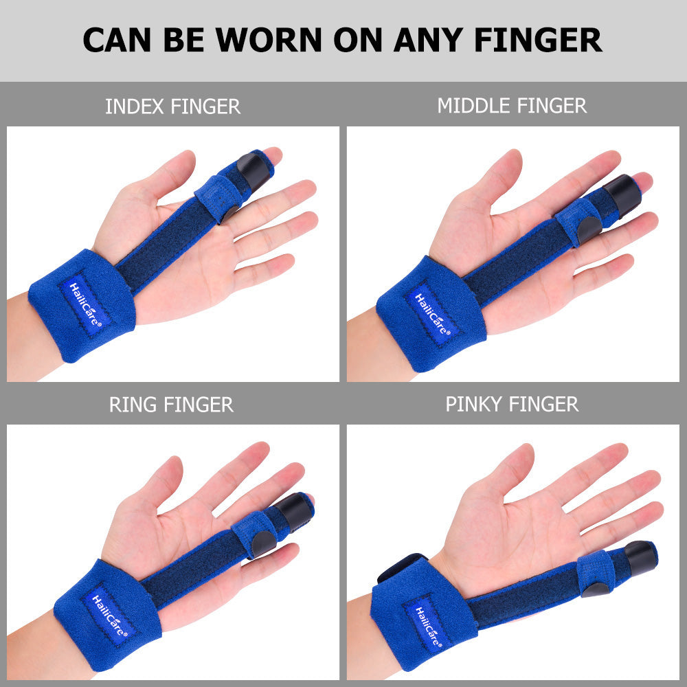 Adjustable Finger Splint Brace with Aluminum Alloy Stabilizer