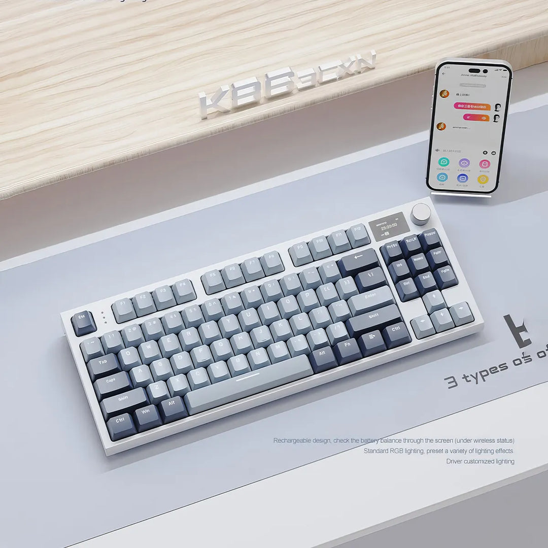 Wireless Hot-Swappable Mechanical Keyboard: Enhanced Typing & Gaming Experience