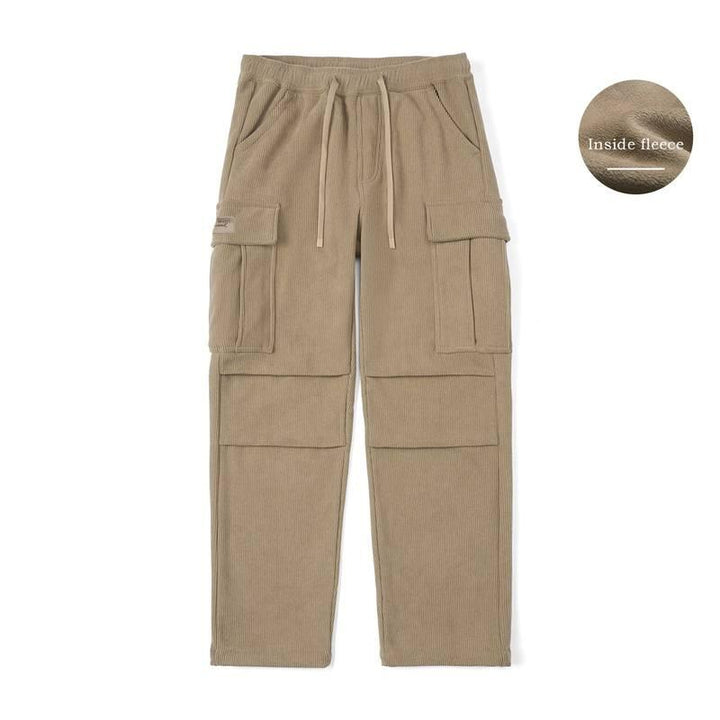 New Oversize Fleece Liner Corduroy Cargo Pants