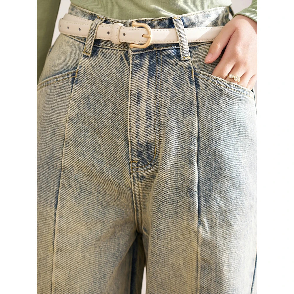 Vintage High Waist Wide Leg Jeans for Women