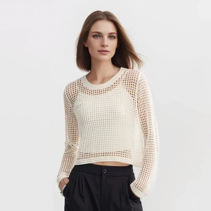 Elegant Women's Mesh Top