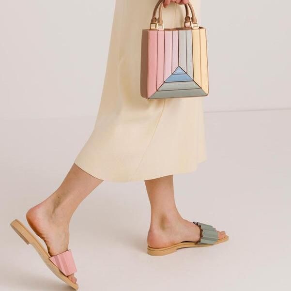 Colorful Square Bucket Bag