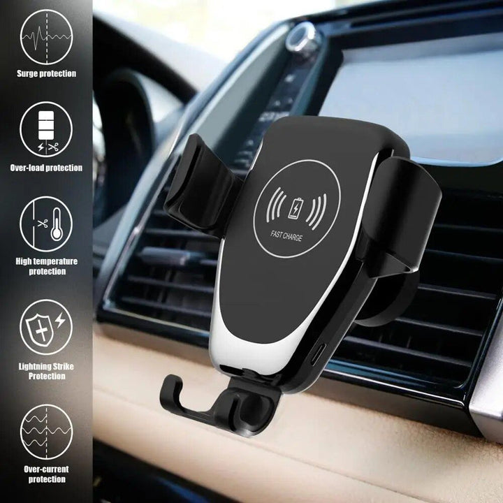 30W Universal Fast Charging Wireless Car Charger Mount for Smartphones