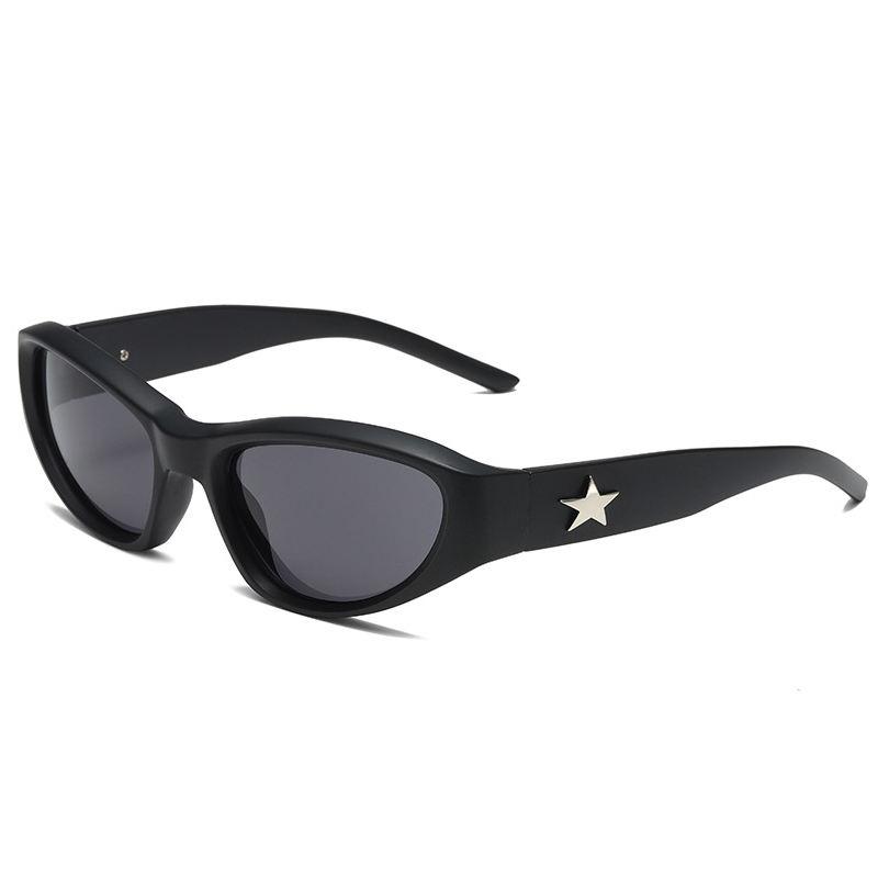 Vintage Cat Eye Steampunk Sunglasses - UV400 Gradient Lenses