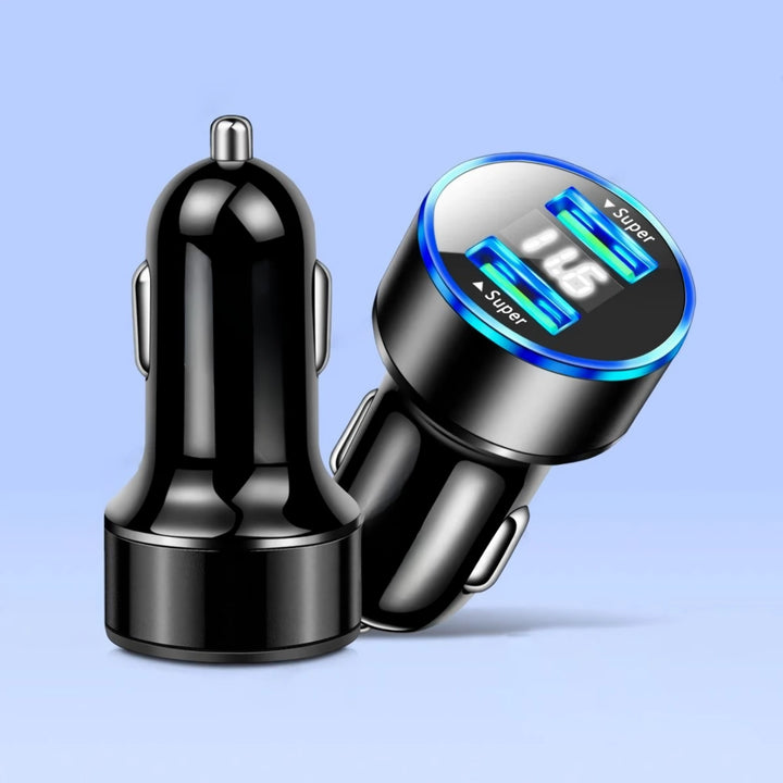 240W Dual USB Car Charger with Digital Display