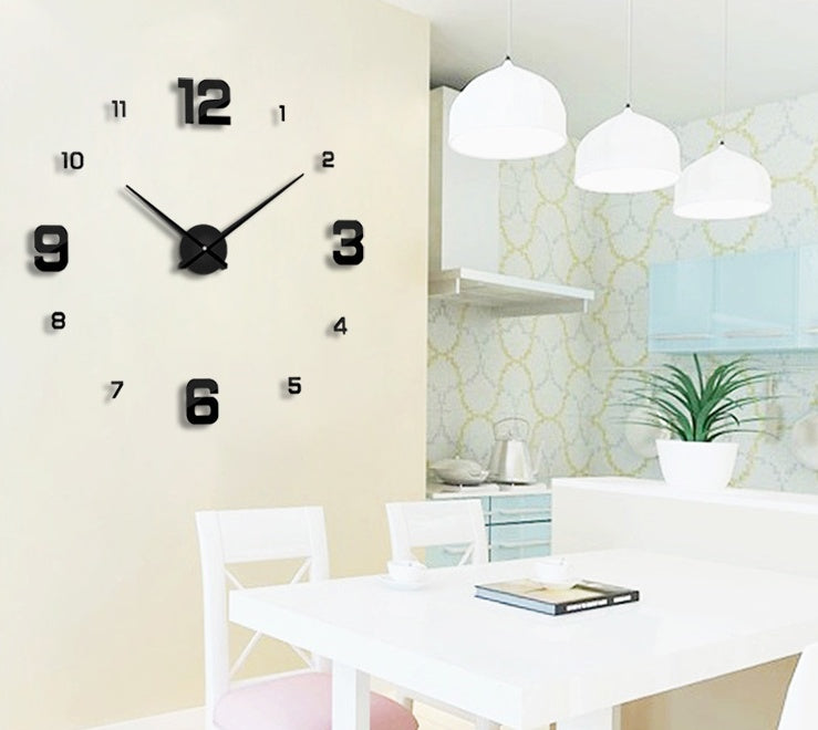 Living room clock art hanging table