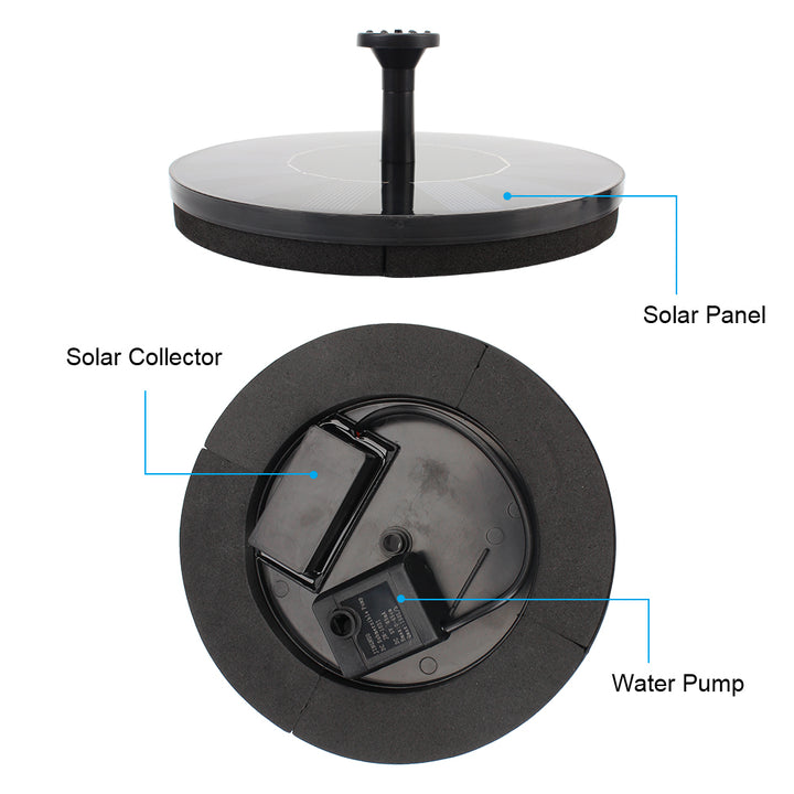 Solar-Powered Floating Fountain: Enhance Your Garden Oasis