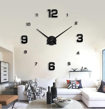 Living room clock art hanging table