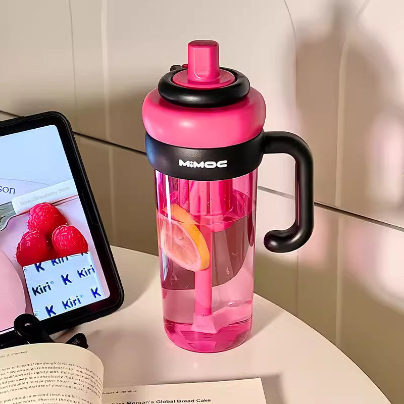 Multi-Use Sports Water Bottle with Straw and Tea Infuser