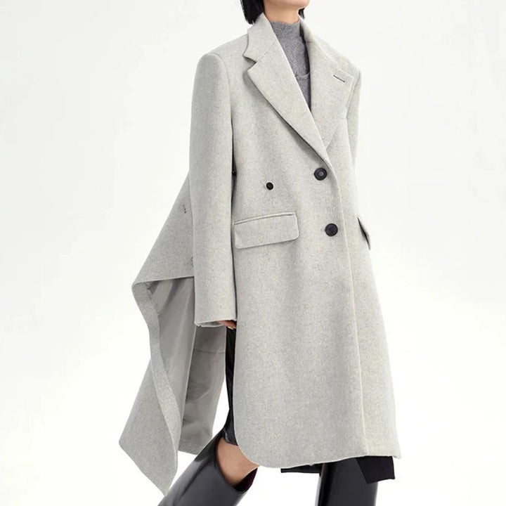 Women's Wool Light Gray Coat