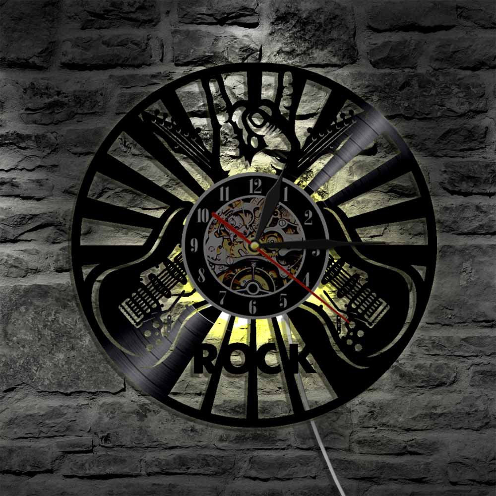 Rock Music Party Vinyl Clock Home Decoration Wall Art