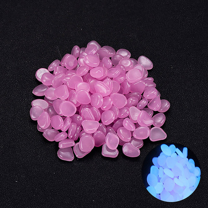 100pcs Glow-In-The-Dark Decorative Pebbles