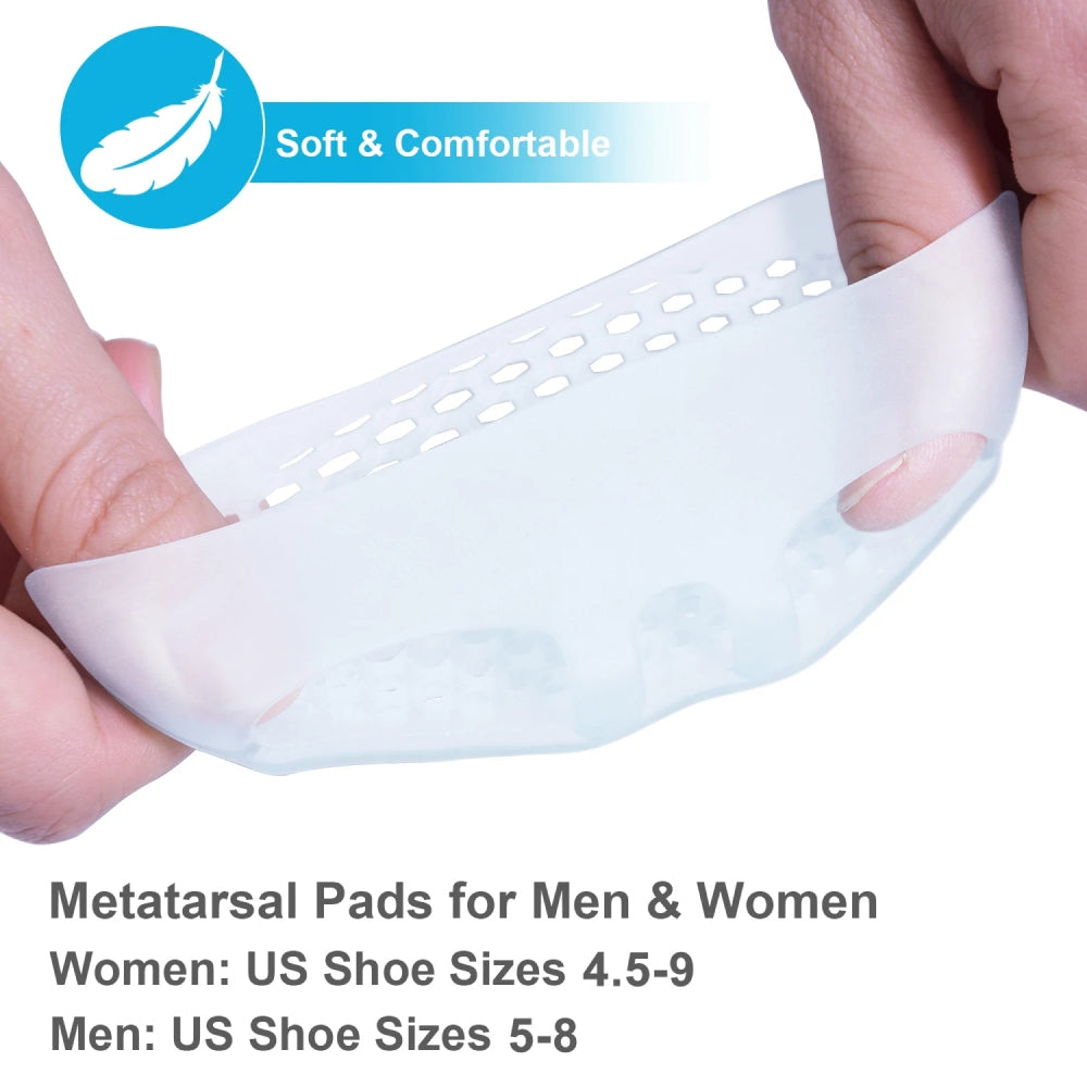 White Silicone Forefoot Pads