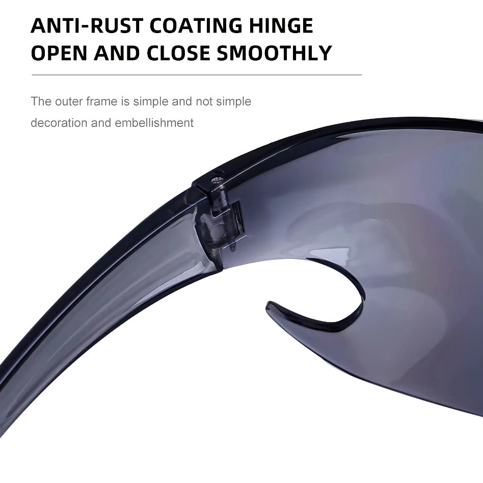 Rimless Cyberpunk Gradient Mirror Sunglasses