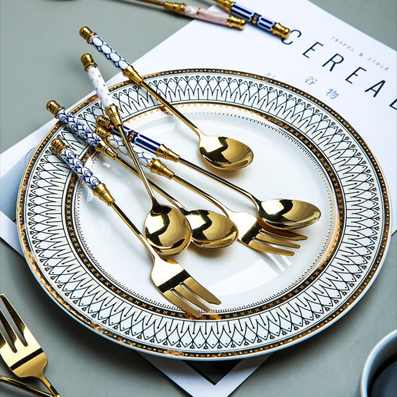 Elegant Gold Dessert Fork