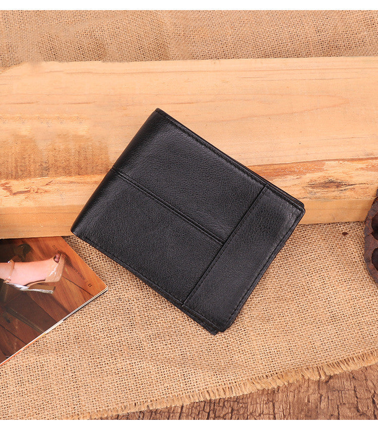 Multi-card leather men's wallet