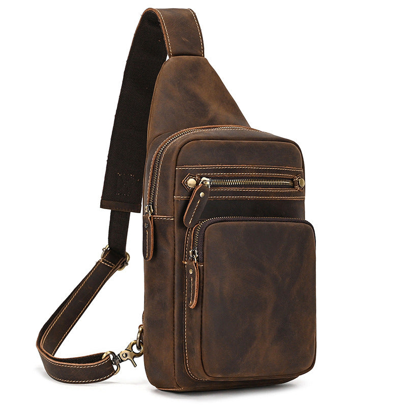 Crossbody Top Layer Cowhide Retro Casual Cowhide Shoulder Bag