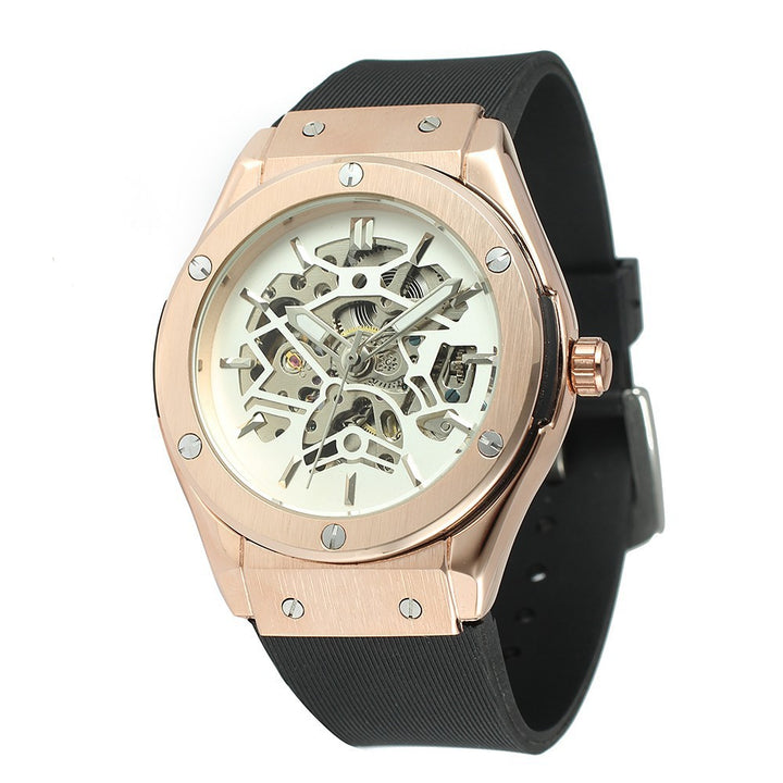 Men's Fashion Casual Hollow Automatic Mechanical Watch