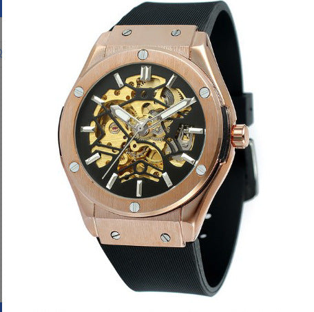 Men's Fashion Casual Hollow Automatic Mechanical Watch