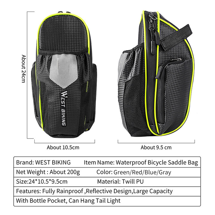 Bicycle Tail Bag Mountain Bike Water Bottle Bag