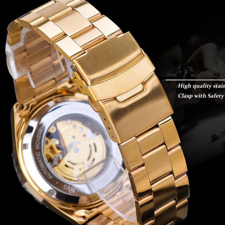 Men's Fashion Hollow Waterproof Automatic Mechanical Watch