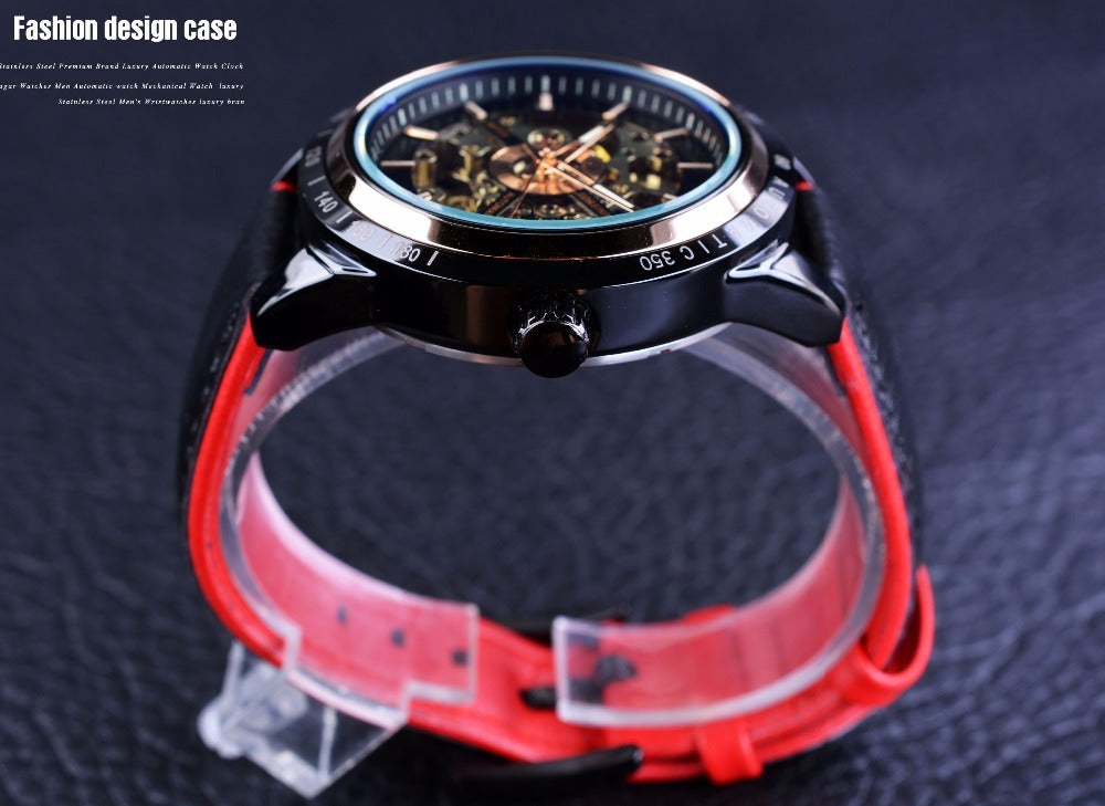 Hollow waterproof men's automatic mechanical watch