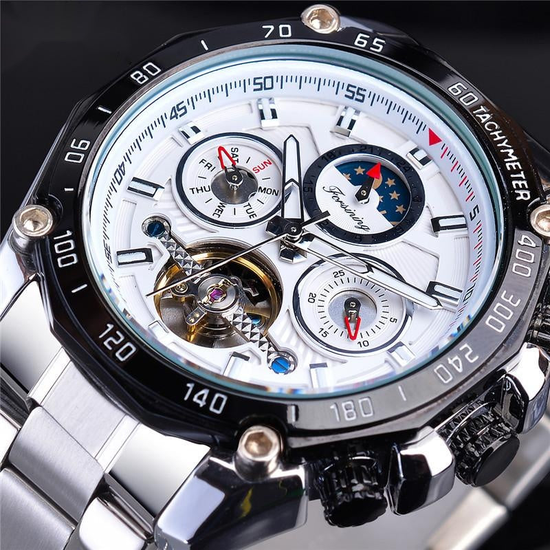 Tourbillon multifunctional waterproof automatic mechanical watch