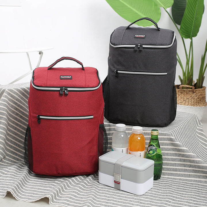 Backpack Red Wine Bag Amazon Outdoor Picnic Insulation Backpack Oxford Cloth Waterproof Ice Bag