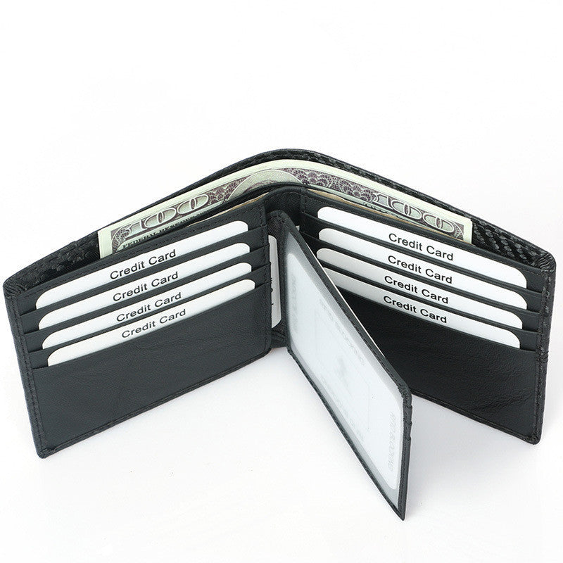 Stitching Multi-card Slot Large Capacity European And American Fashion Short Wallet