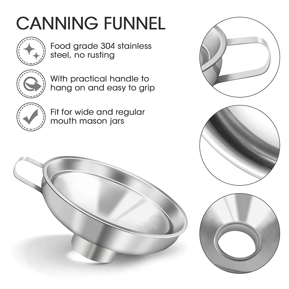 Stainless Steel Wide Mouth Funnel