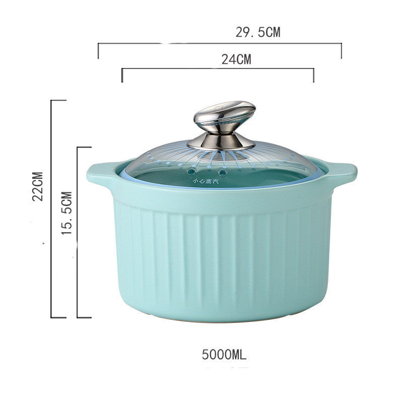 Flame High Temperature Resistant Large Capacity Household Casserole